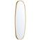 Eurofase Obon Gold 17 1/2" x 47 1/4" Oval LED Lighted Wall Mirror