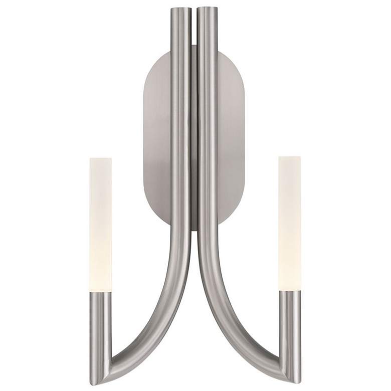 Image 1 Eurofase Olette 17 inch 2-Light LED Wall Sconce, Brushed Nickel