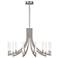 Eurofase Olette, Chandelier, 12-Light, 36", Brushed Nickel, Frosted Acrylic