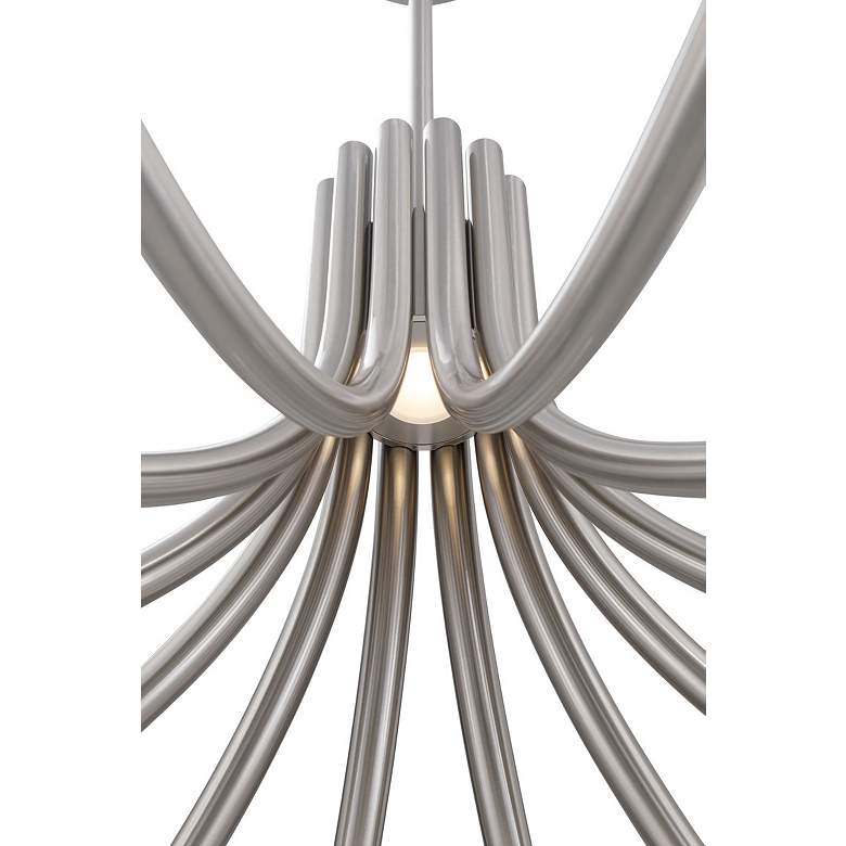 Image 3 Eurofase Olette, Chandelier, 12-Light, 36", Brushed Nickel, Frosted Acrylic more views