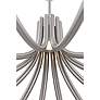 3_Eurofase Olette, Chandelier, 12-Light, 36", Brushed Nickel, Frosted Acrylic more views