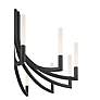 2_Eurofase Olette, Chandelier, 12-Light, 36", Matte Black, Frosted Acrylic more views