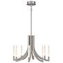 1_Eurofase Olette, Chandelier, 8-Light, 24", Brushed Nickel, Frosted Acrylic