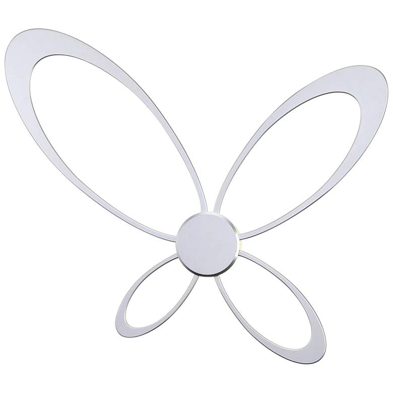 Image 1 Eurofase Olga 26 1/2" High Silver LED Wall Sconce