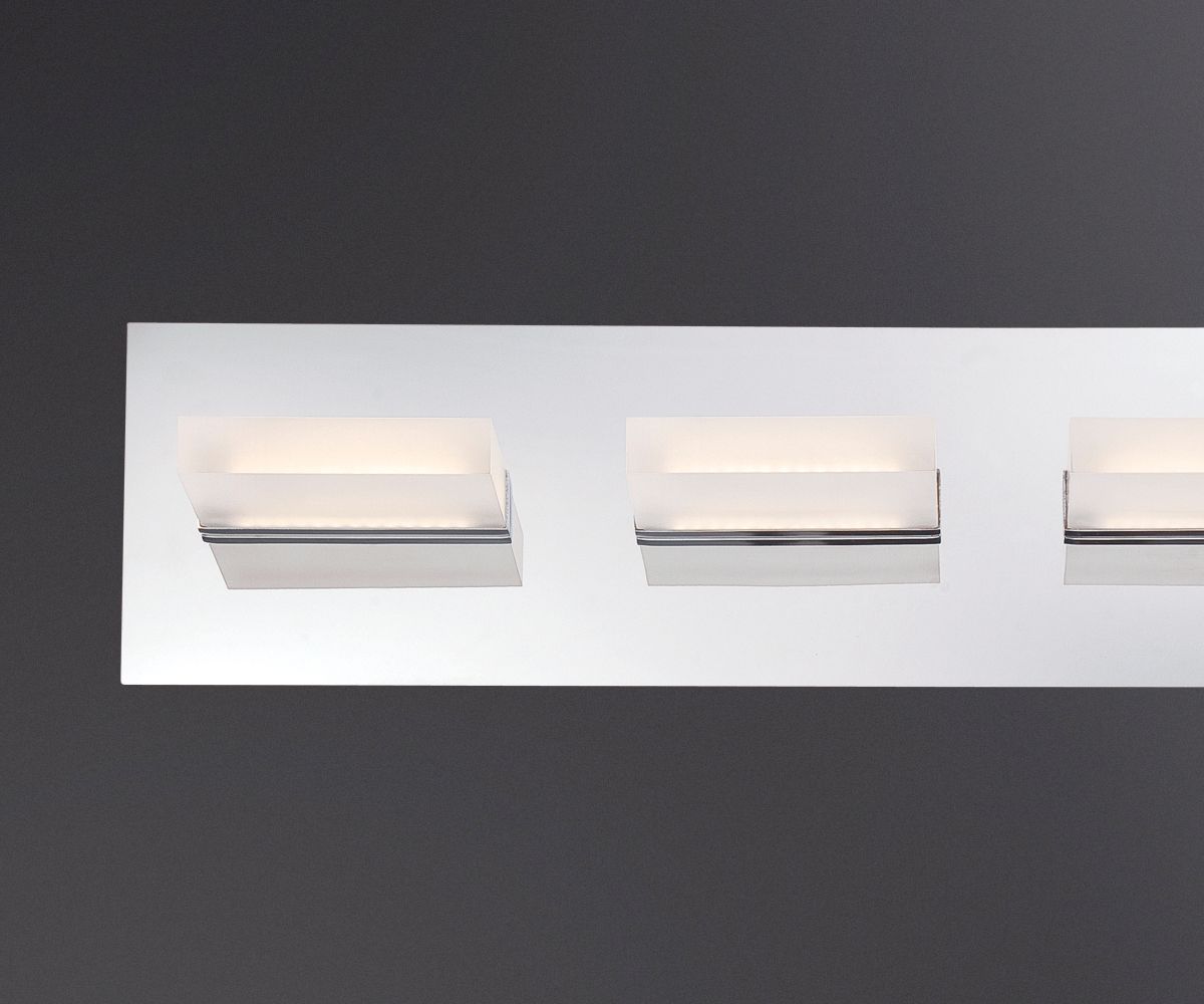 Image 3 Eurofase Olson 34" Wide Chrome 5-Light LED Bath Light more views
