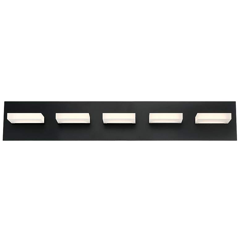 Image 1 EUROFASE OLSON 5LT EUROFASE LED BATHBAR BLACK