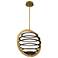 Eurofase Ombra 30" Wide Brass and Black LED Chandelier