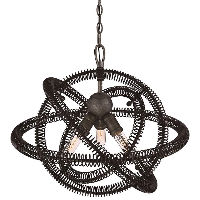 Image 2 Eurofase Orbita 22 1/2 inch Wide Vintage Bronze 3-Light Pendant