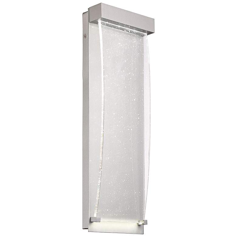 Image 1 Eurofase Outdoor 20" High Brushed Silver LED Wall Light