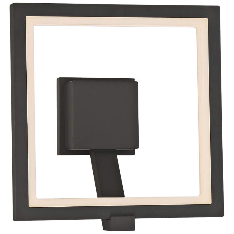 Image 1 Eurofase Outdoor Mount 12 1/2 inchH Graphite Gray LED Wall Light