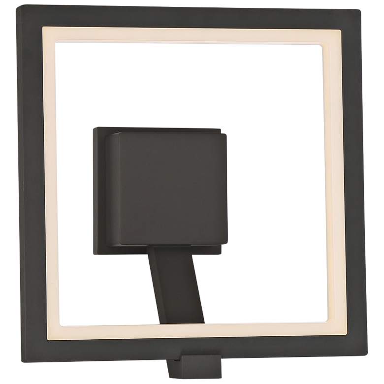 Image 1 Eurofase Outdoor Mount 12 1/2"H Graphite Gray LED Wall Light