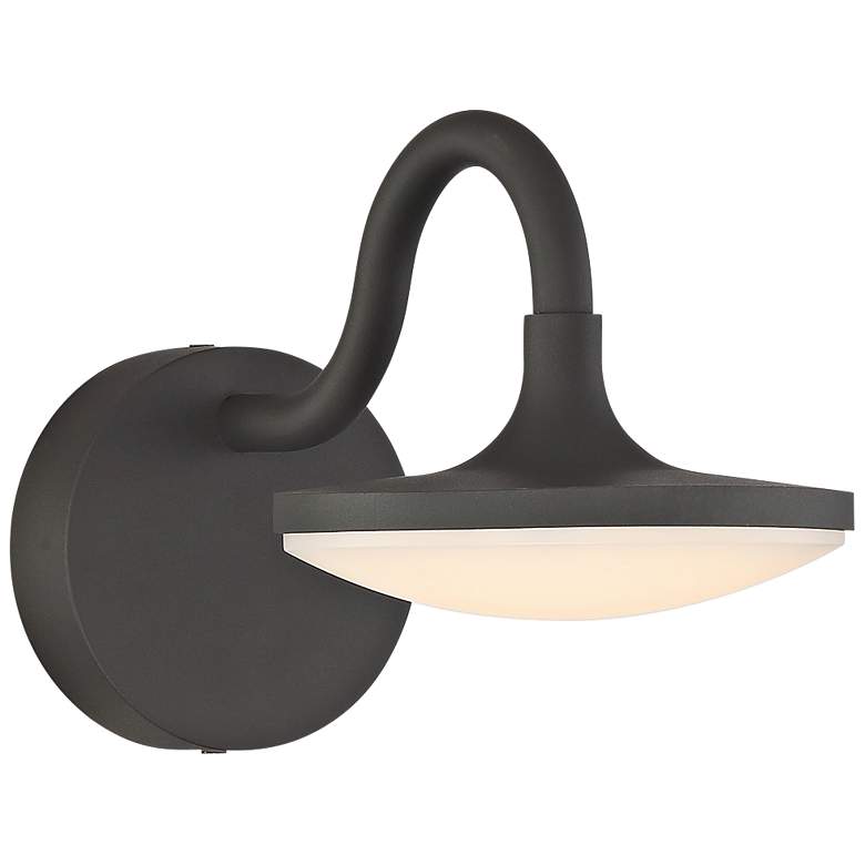 Image 1 Eurofase Outdoor Mount 7 1/4"H Graphite Gray LED Wall Light