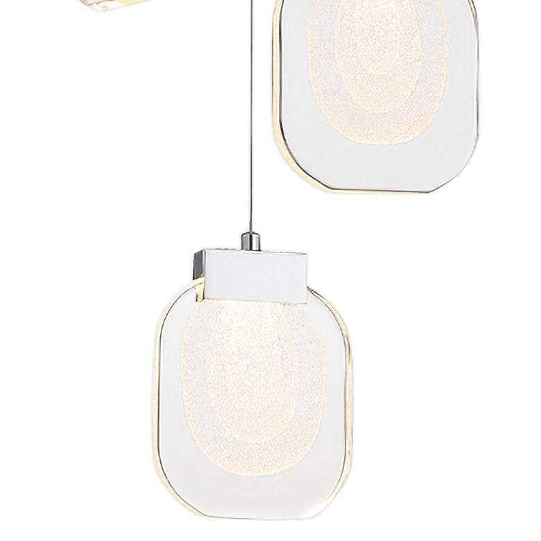 Image 2 Eurofase Paget 10" Wide Chrome 3-Light LED Mini Chandelier more views