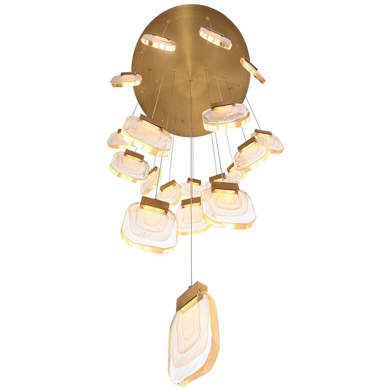 Image 5 Eurofase Paget 28 3/4 inch Wide Gold LED Multi-Light Pendant more views