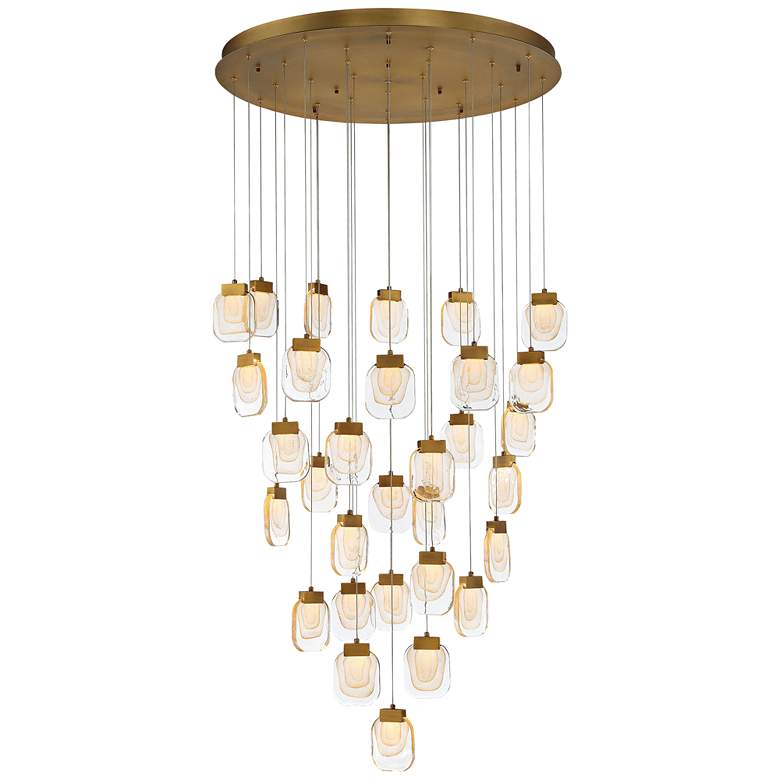 Image 2 Eurofase Paget 39" Wide Gold LED Multi-Light Pendant