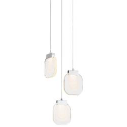 Eurofase Paget 7 In. x 10 In. Integrated LED Chandelier in Chrome