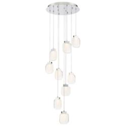 Eurofase Paget 7 In. x 20 In. Integrated LED Chandelier in Chrome