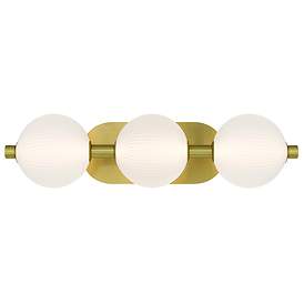 Image1 of Eurofase Palmas 22 1/2" Wide Gold 3-Light LED Bath Light