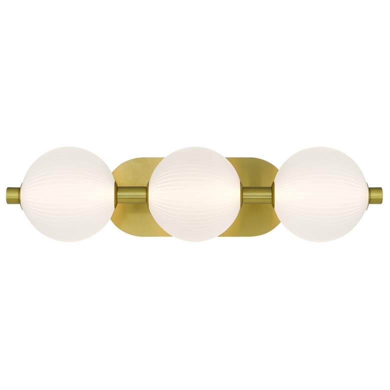 Image 1 Eurofase Palmas 22 1/2" Wide Gold 3-Light LED Bath Light