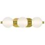 Thumbnail1 of Eurofase Palmas 22 1/2" Wide Gold 3-Light LED Bath Light