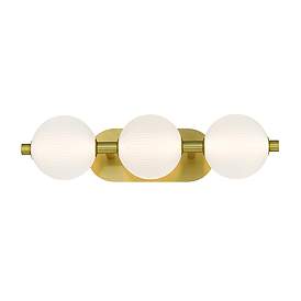 Image2 of Eurofase Palmas 22 1/2" Wide Gold 3-Light LED Bath Light more views