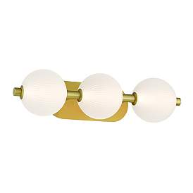 Image3 of Eurofase Palmas 22 1/2" Wide Gold 3-Light LED Bath Light more views