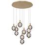 1_Eurofase Palmas 30" Wide Gold LED Multi-Light Pendant