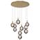 Eurofase Palmas 30" Wide Gold LED Multi-Light Pendant