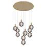 2_Eurofase Palmas 30" Wide Gold LED Multi-Light Pendant more views