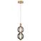 Eurofase Palmas 6" Wide Gold 2-Light LED Mini Pendant