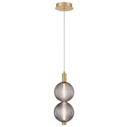 Eurofase Palmas 6" Wide Gold 2-Light LED Mini Pendant