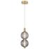 Eurofase Palmas 6" Wide Gold 2-Light LED Mini Pendant