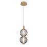 2_Eurofase Palmas 6" Wide Gold 2-Light LED Mini Pendant more views