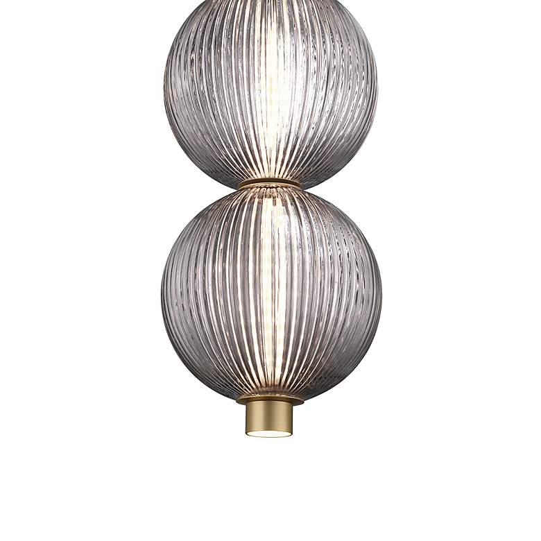 Image 3 Eurofase Palmas 6" Wide Gold 2-Light LED Mini Pendant more views