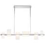 Eurofase Pannello 10.75 In. x 43.50 In. Integrated LED Chandelier in Chrome