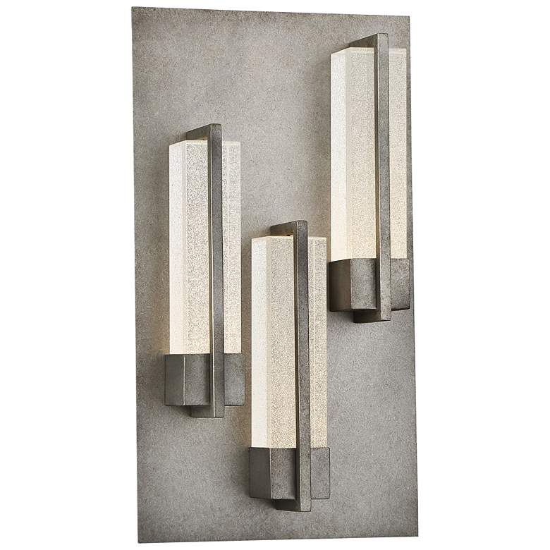 Image 1 Eurofase Pari 18 inch High Silver LED Outdoor Wall Light