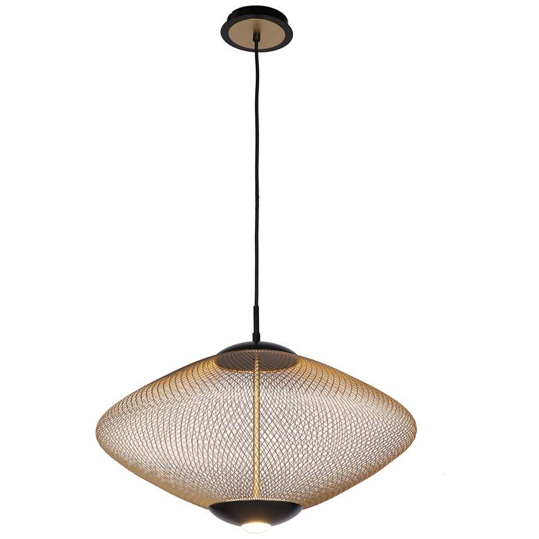 Image 2 Eurofase Park 21 1/2 inch Wide Matte Black LED Modern Pendant Light