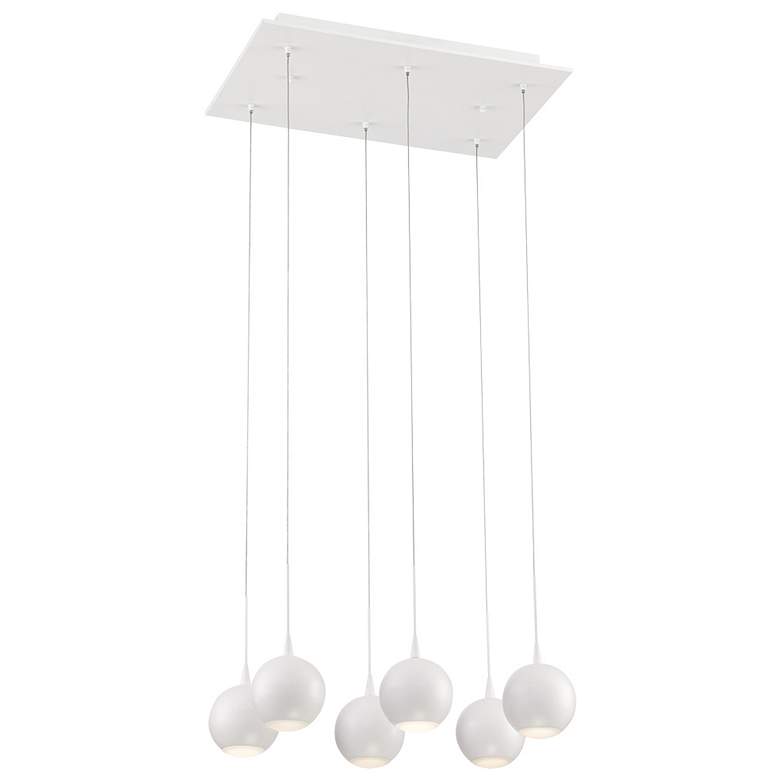 Image 1 Eurofase Patruno 4 In. x 11.50 In. Integrated LED Chandelier in White