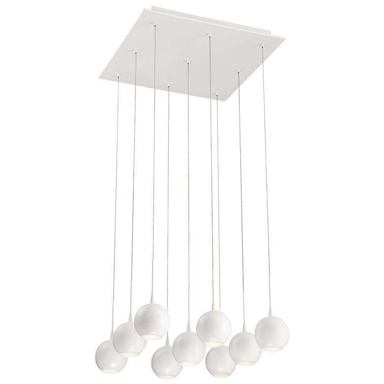 Image 1 Eurofase Patruno 4 In. x 18.50 In. Integrated LED Chandelier in White