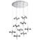 Eurofase Pearla 11.50 In. x 39.75 In. Integrated LED Chandelier in Chrome