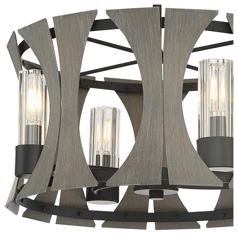 Image 3 Eurofase Pennino 16 1/2" Black and Gray LED 4-Light Ceiling Light more views