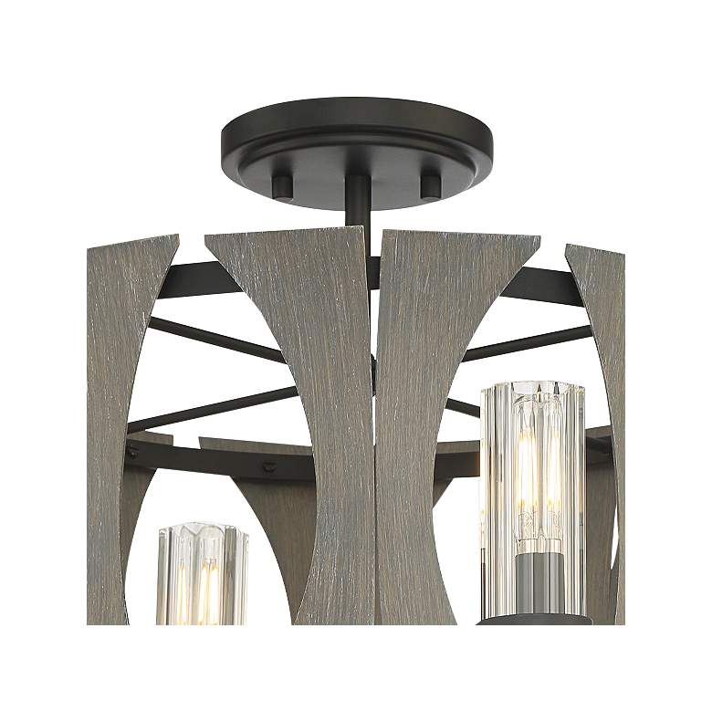 Image 4 Eurofase Pennino 16 1/2" Black and Gray LED 4-Light Ceiling Light more views