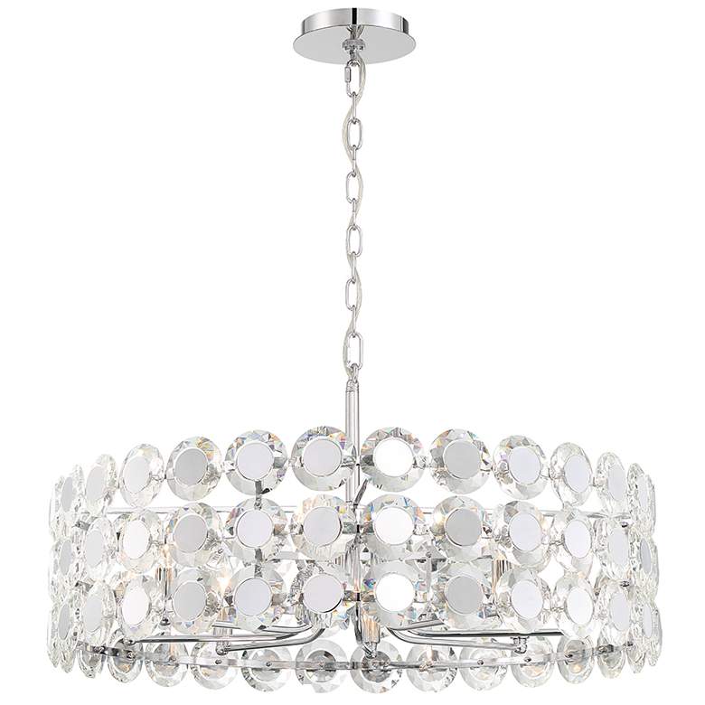 Image 1 Eurofase Perrene 10 In. x 31.50 In. Chandelier in Chrome