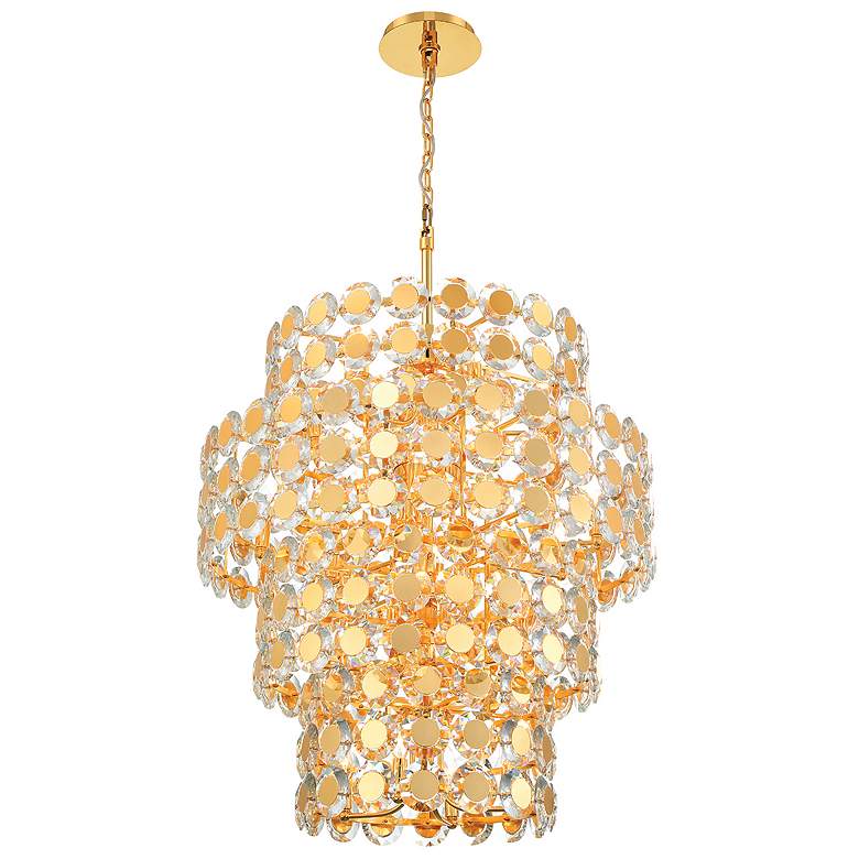 Image 1 Eurofase Perrene 24 Light Chandelier in Gold