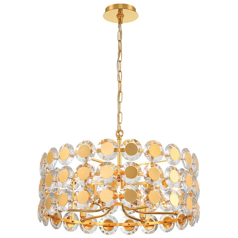 Image 1 Eurofase Perrene 6 Light Pendant in Gold