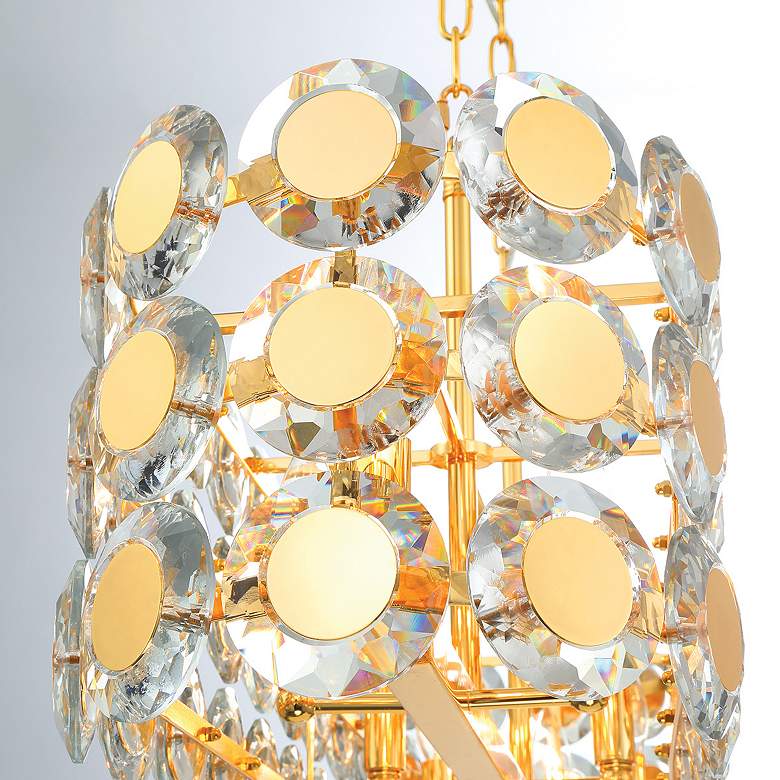 Image 2 Eurofase Perrene 8 Light Chandelier in Gold more views