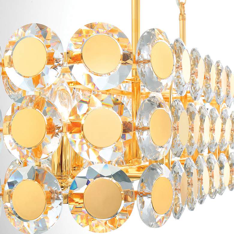 Image 5 Eurofase Perrene 8 Light Chandelier in Gold more views