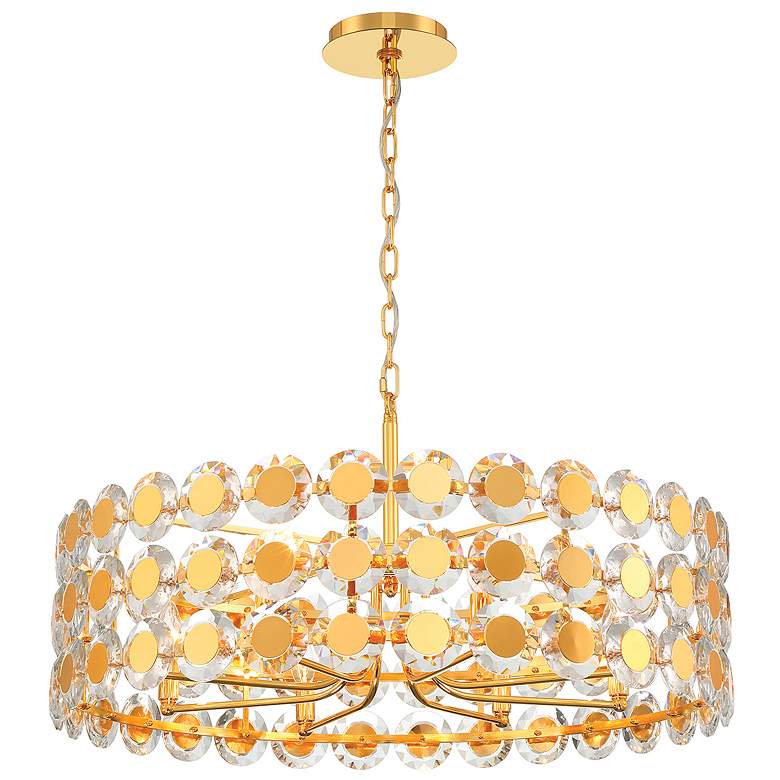 Image 1 Eurofase Perrene 8 Light Pendant in Gold