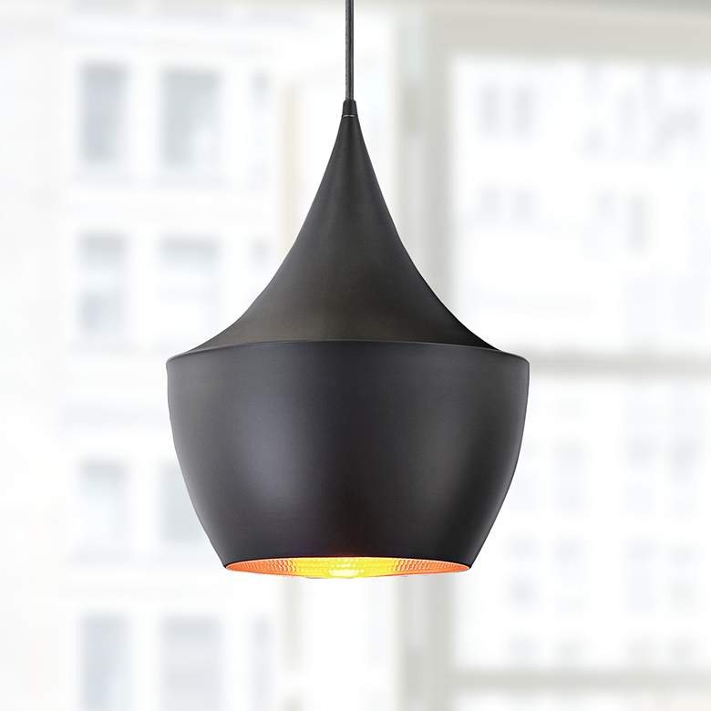 Image 1 Eurofase Piquito 9 1/2" Wide Black Finish Modern Mini Pendant Light