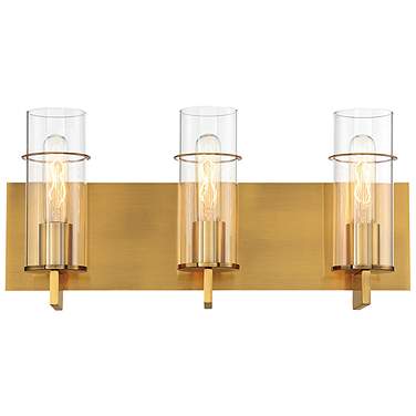 Eurofase Pista 19" Wide Gold 3-Light Vanity Bath Light